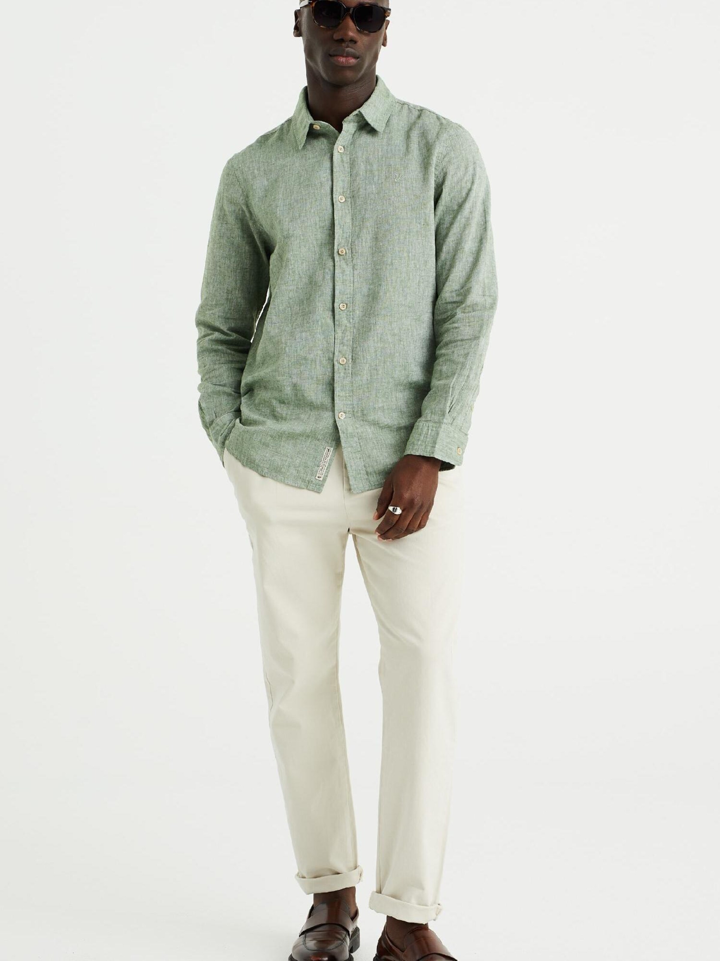Chemise vert pastel sale