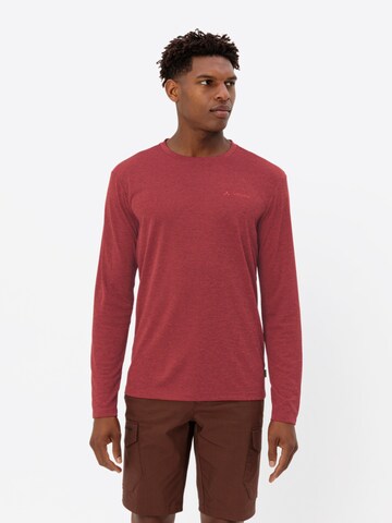 VAUDE Functioneel shirt 'Essential' in Rood: voorkant