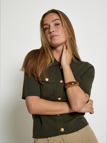 Peppercorn Gebreid vest 'Kaylee' in Groen