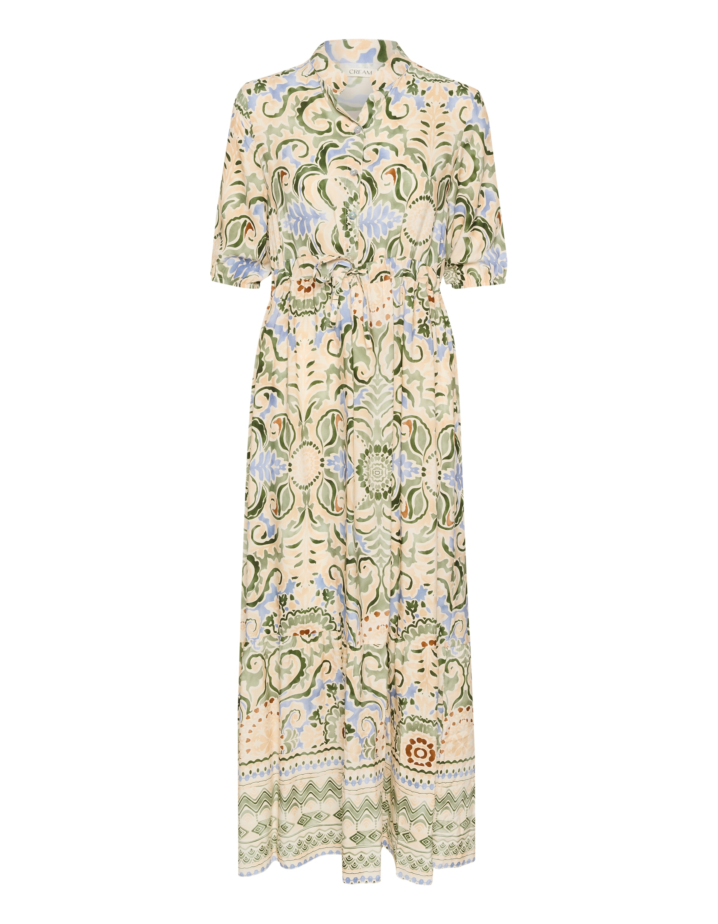 Cream Blusekjole 'Alora' i grøn: forside