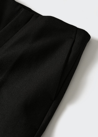 MANGO Široke hlačnice Hlače na rob 'Rita' | črna barva