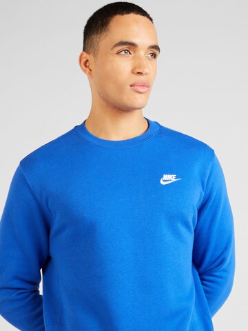 Nike SportswearRegular Fit Sweater majica 'Club Fleece' - plava boja