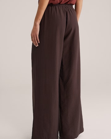 WE Fashion Свободный крой Штаны в Коричневый