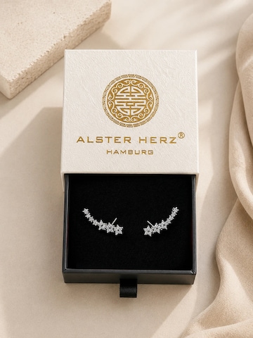 Alster Herz Náušnice 'Blossom Whisper' – stříbrná