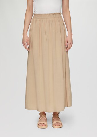 Jupe QS en beige : devant