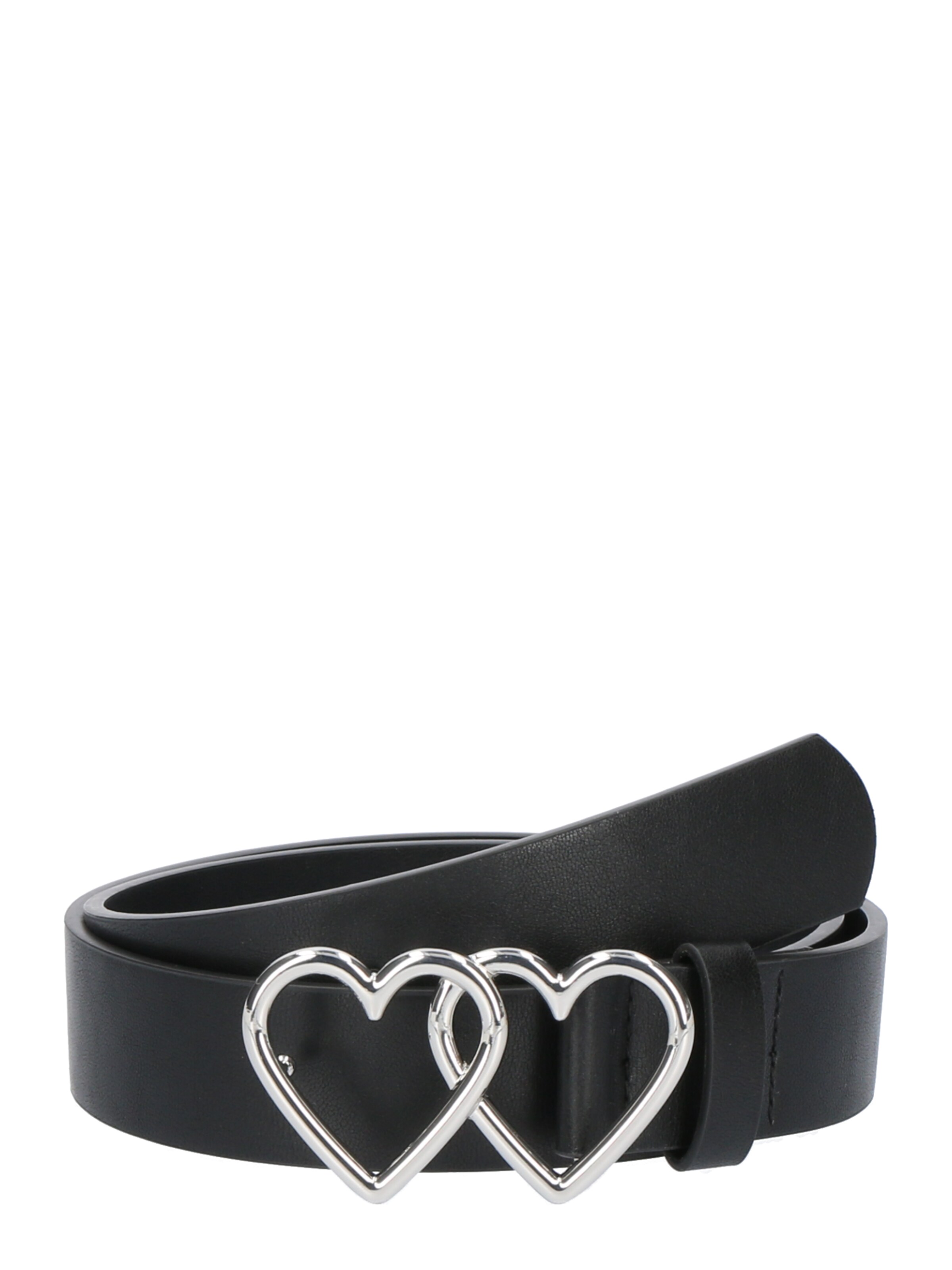 Guido Maria Kretschmer Women Ceinture 'Charlie' en noir / argent, Vue avec produit