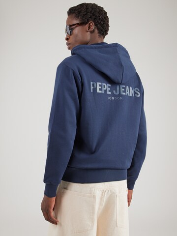 Pepe Jeans Sweatvest in Blauw: voorkant