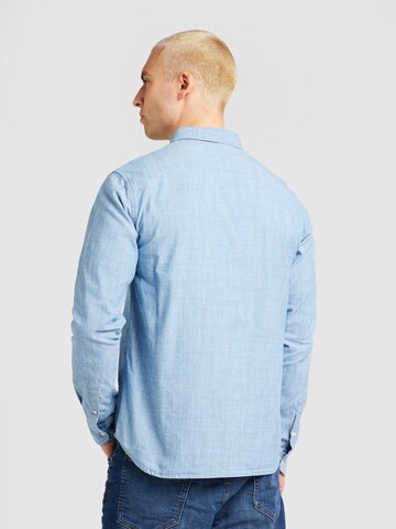 DENHAM Regular fit Button Up Shirt 'RICH' in Blue