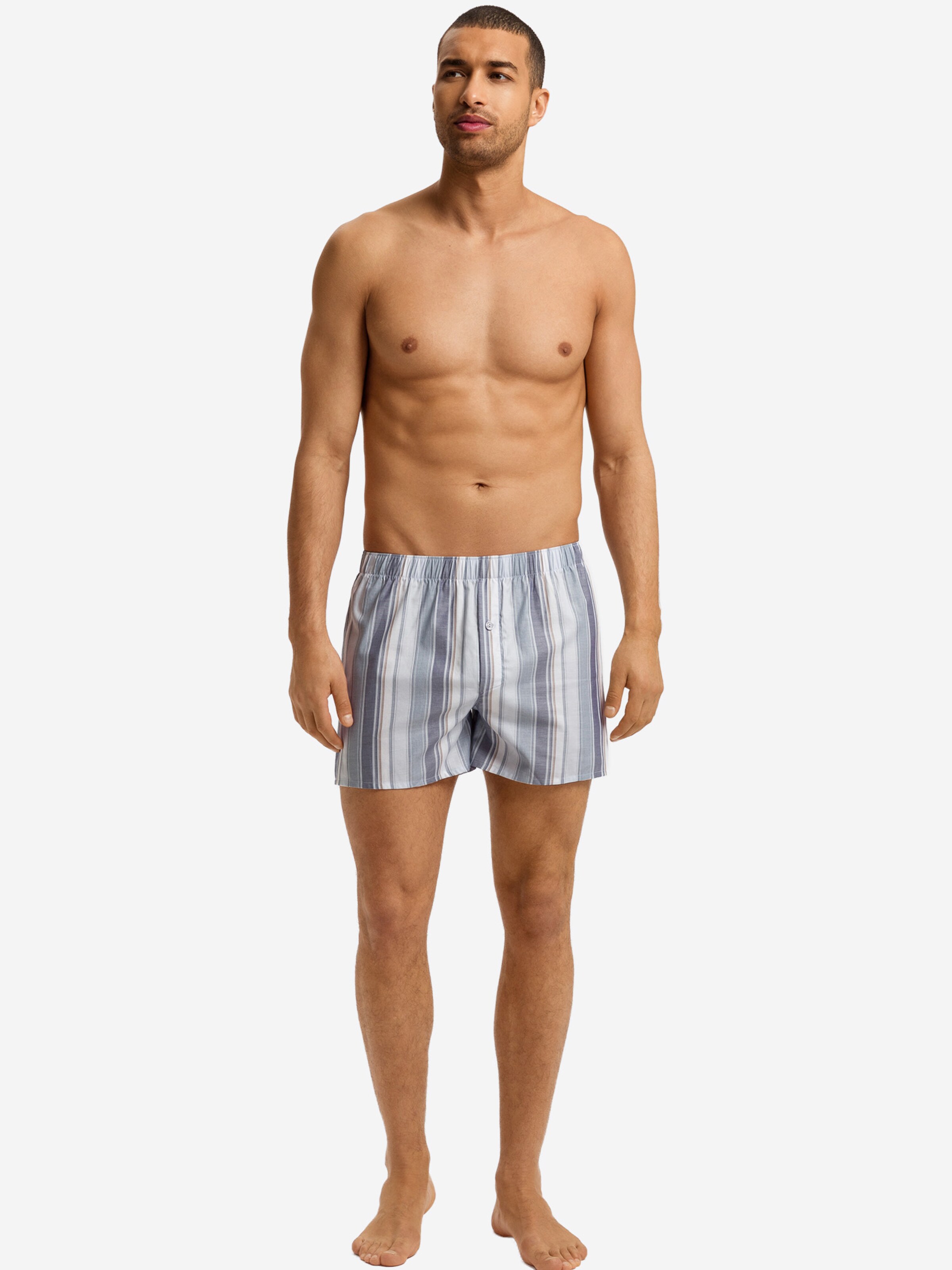 Hanro - Boxers ' Fancy Woven ' em azul