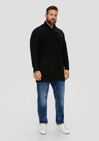 s.Oliver Men Big Sizes Pullover in Schwarz