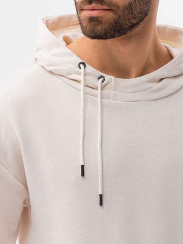 Sweat-shirt Ombre en blanc