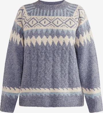 Pull-over 'Lynnea' usha BLUE LABEL en bleu : devant