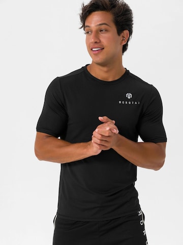 MOROTAI Funktionsshirt 'ENGINEERING' in Schwarz