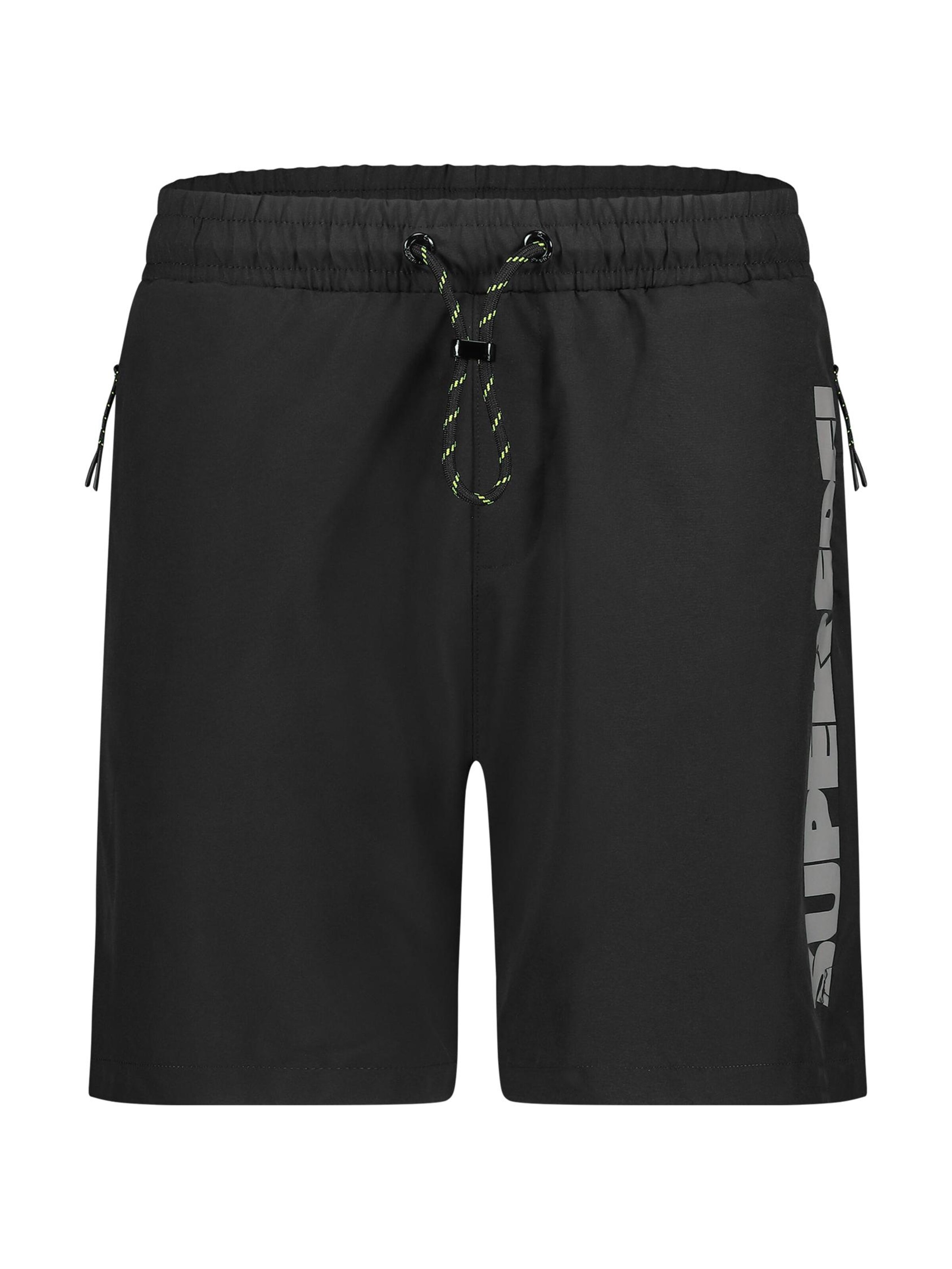 SUPERREBEL® GEAR - regular Pantalón 'AL' en negro: frente