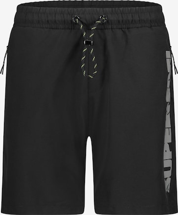 SUPERREBEL® GEAR - regular Pantalón 'AL' en negro: frente