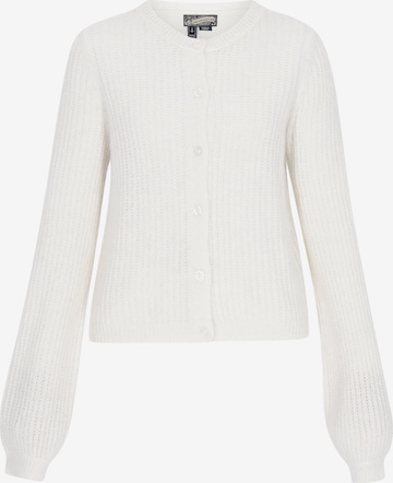 Cardigan DreiMaster Vintage en blanc : devant