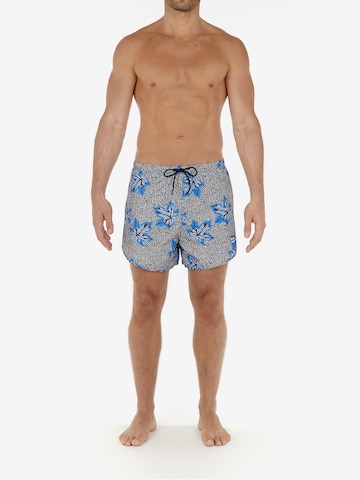 HOM Board Shorts ' Sekou ' in Blue: front