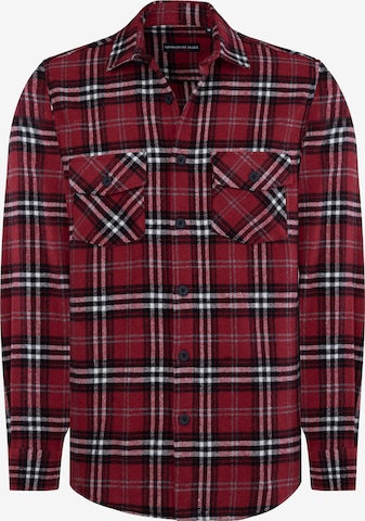 Giorgio di Mare Regular fit Button Up Shirt in Red: front