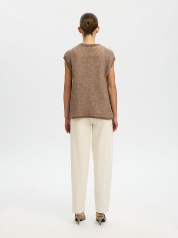 Pull-over SELECTED en marron