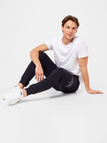 TOMMY HILFIGER Tapered Broek in Blauw