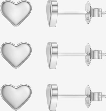 Sofia Milani Schmuckset 'Heart' in Silber: Vorderseite