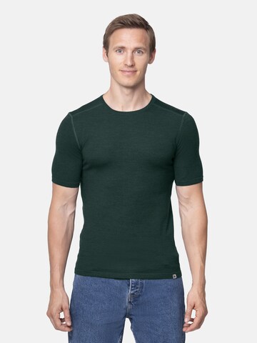 DANISH ENDURANCE Funktionsshirt 'Merino' in Grün: Vorderseite