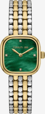 Montre à affichage analogique CERRUTI 1881 en or : devant