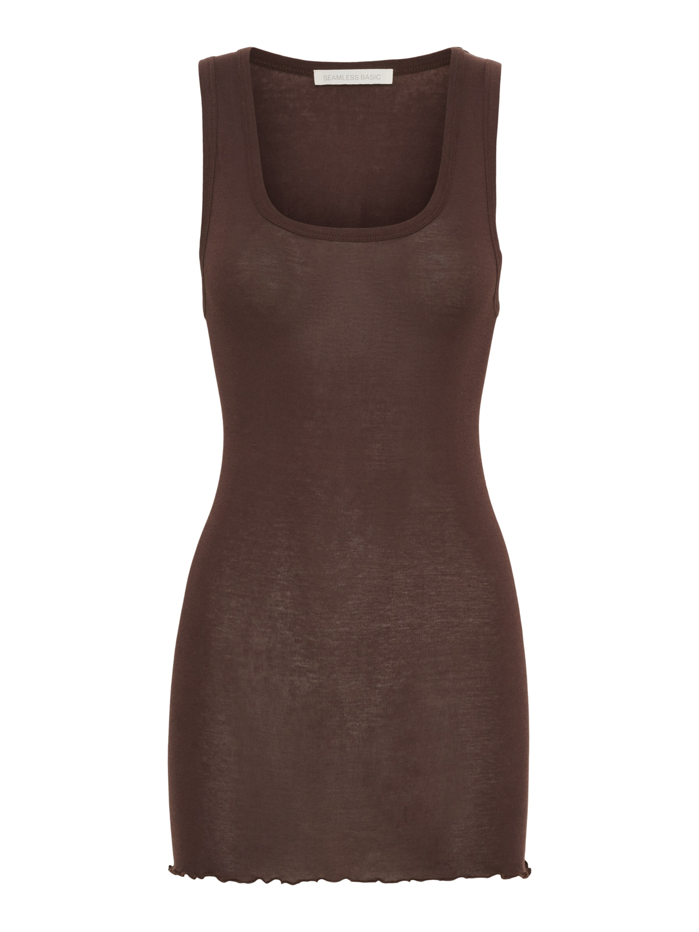 Seamless Basic Overdel 'Bella' i brun: forside