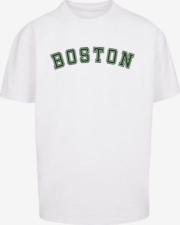Merchcode Shirt 'Boston' in Weiß: Vorderseite