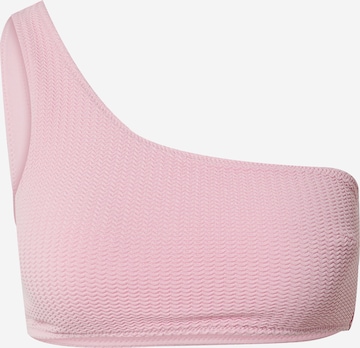 SeafollyBandeau Bikini gornji dio - roza boja: prednji dio