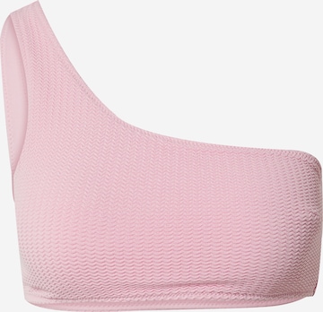 Bandeau Hauts de bikini Seafolly en rose : devant