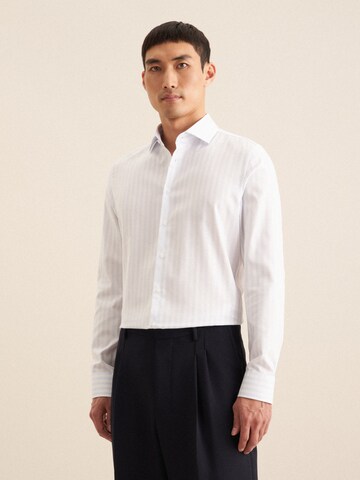 SEIDENSTICKER Slim Fit Hemd in Blau
