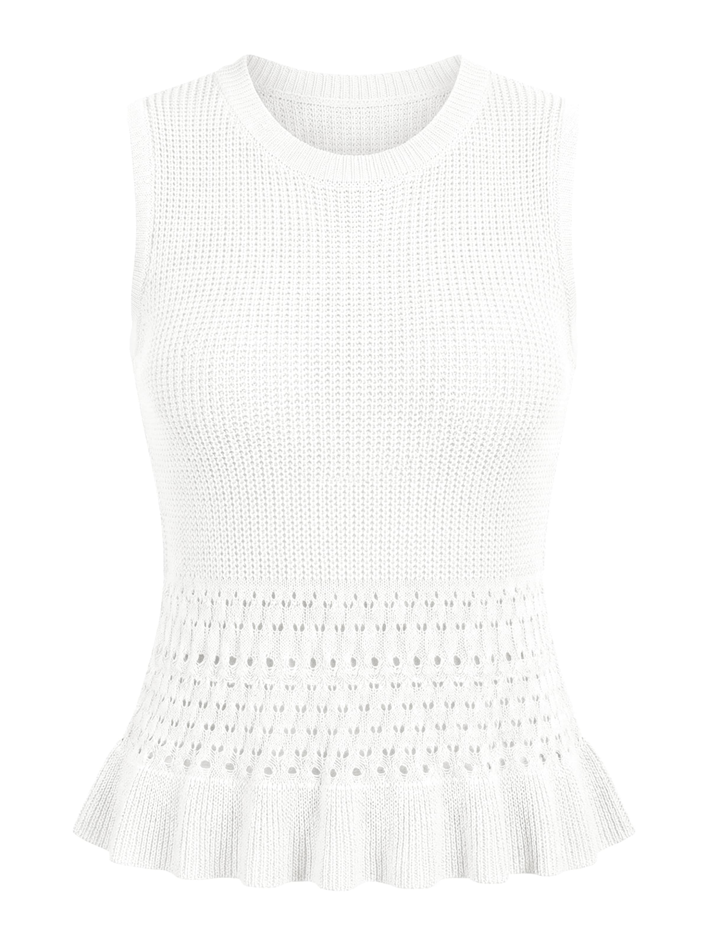 Imily Bela Вязаный топ в Белый: спереди