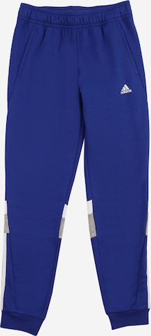 ADIDAS SPORTSWEAR Workout Pants 'Tiberio' in Blue: front