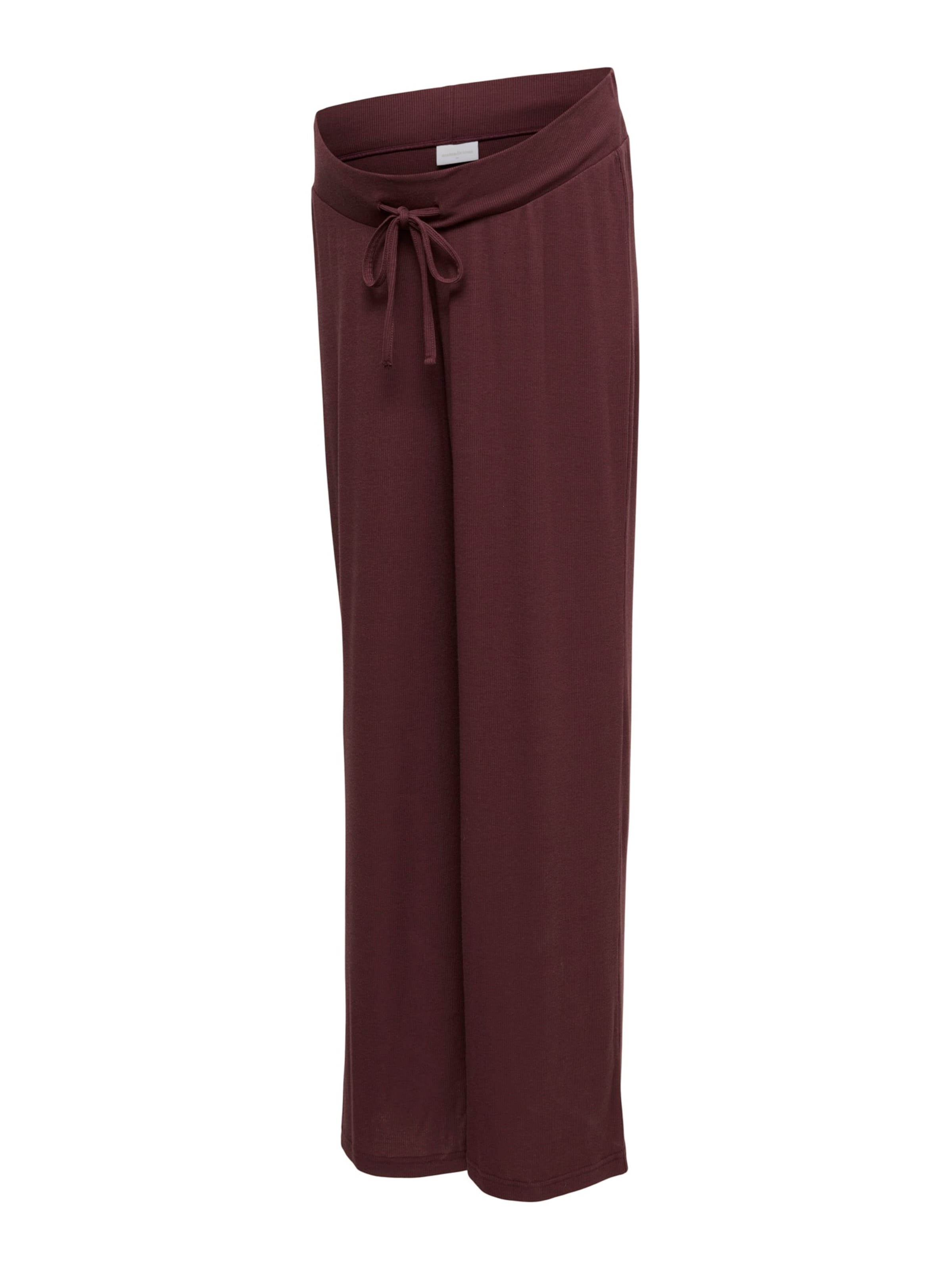 MAMALICIOUS Wide Leg Housut 'MLLEONORA' värissä punainen: etupuoli