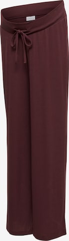 Wide leg Pantaloni 'MLLEONORA' di MAMALICIOUS in rosso: frontale