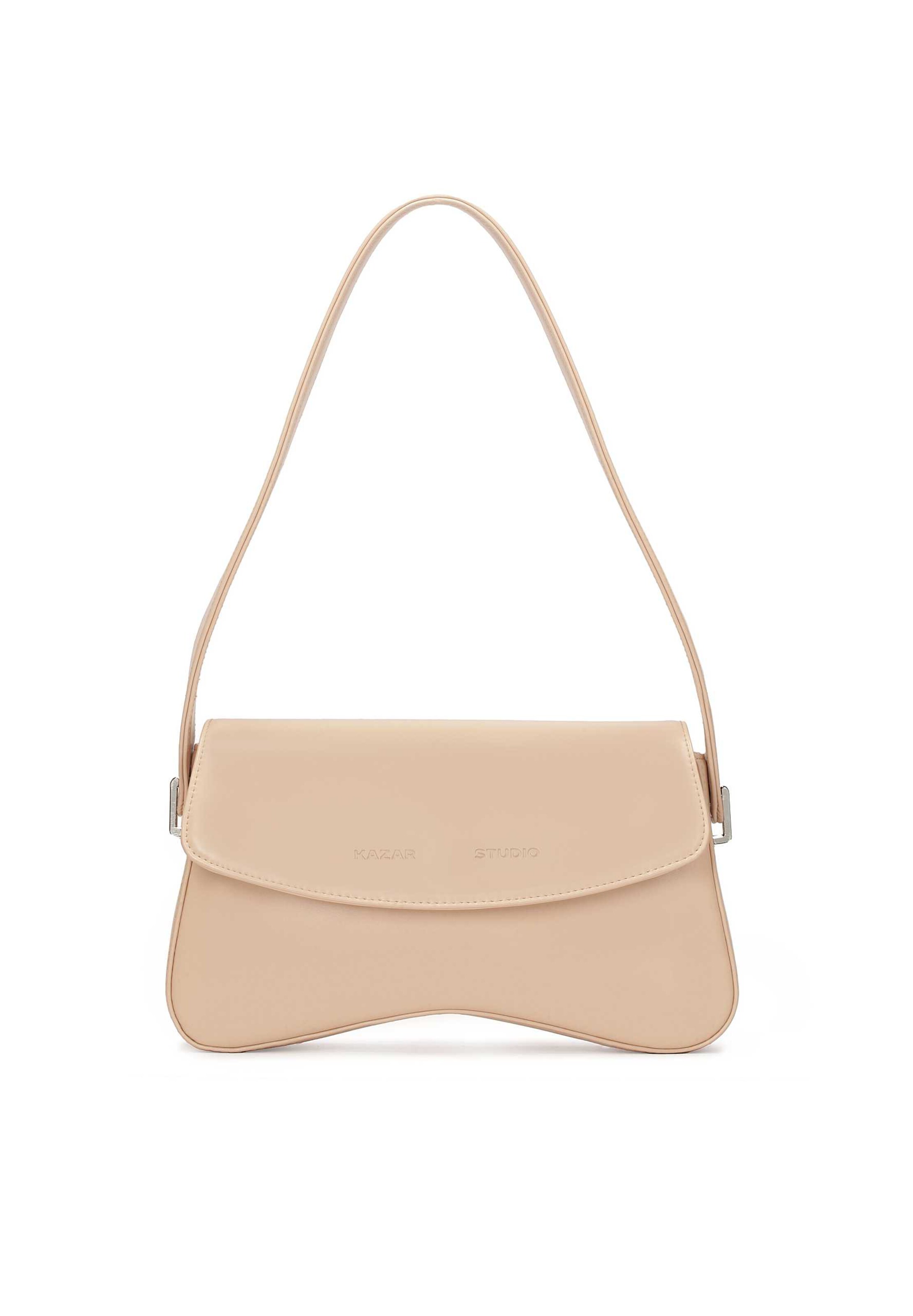Nude leather shoulder bag sale