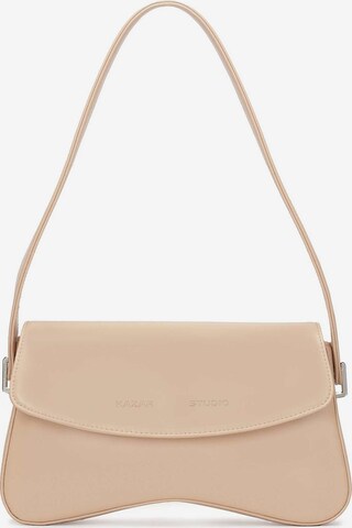 Borsa a spalla di Kazar Studio in beige: frontale