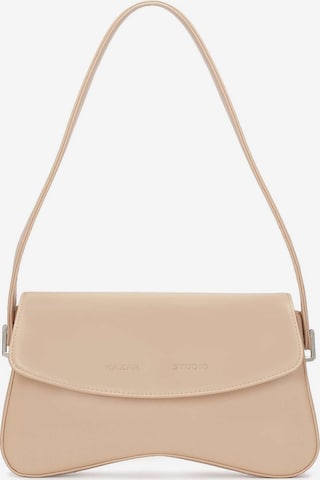 Kazar Studio Shoulder Bag in Beige: front