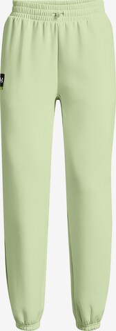 UNDER ARMOUR Workout Pants ' Summit ' in Green: front