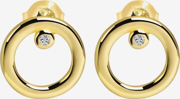 Akzent Earrings '"Beatrice" aus 925 Sterlingsilber, rhodiniert, langlebig' in Gold: front