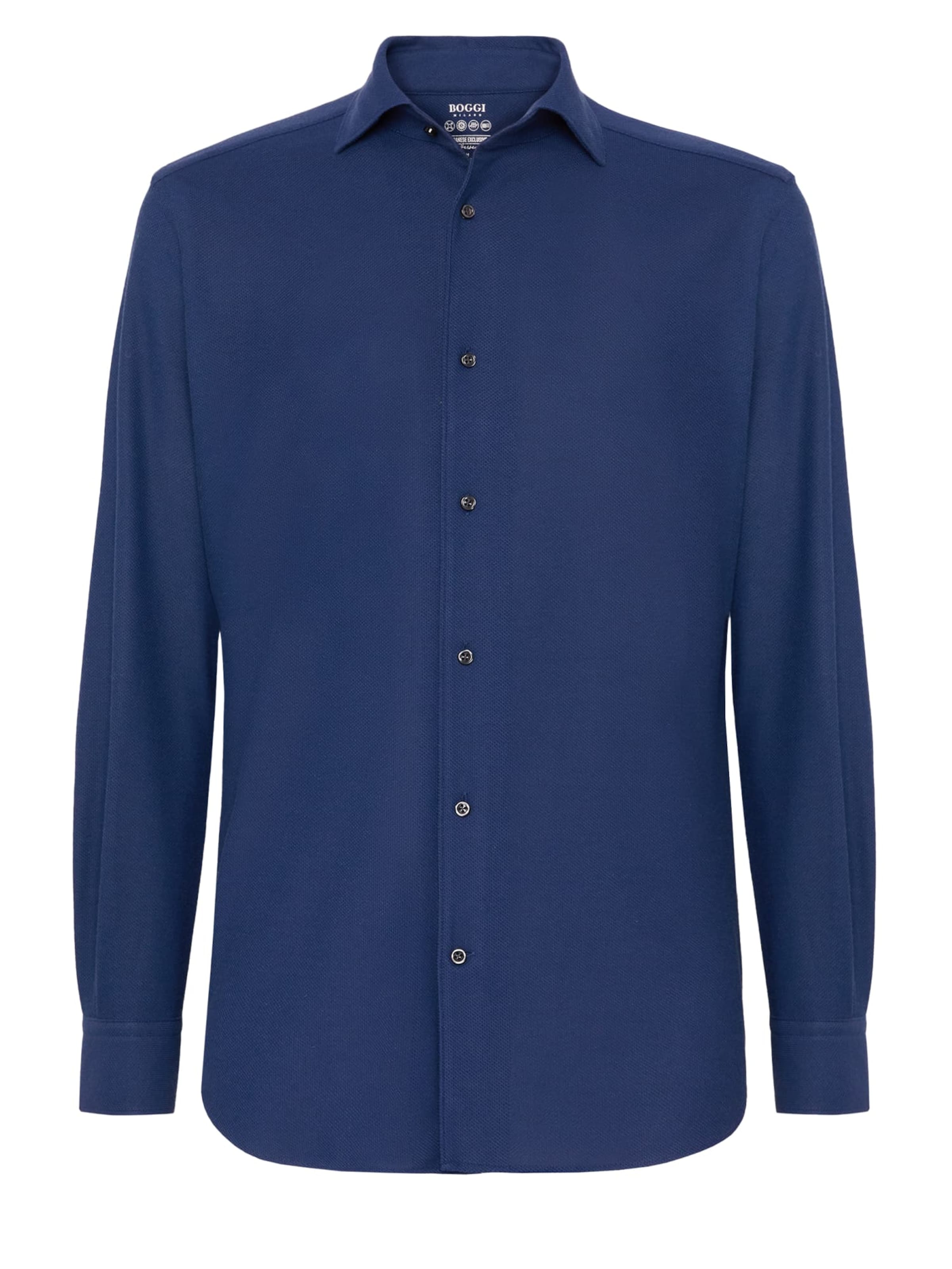 Regular fit Camicia di Boggi Milano in blu: frontale
