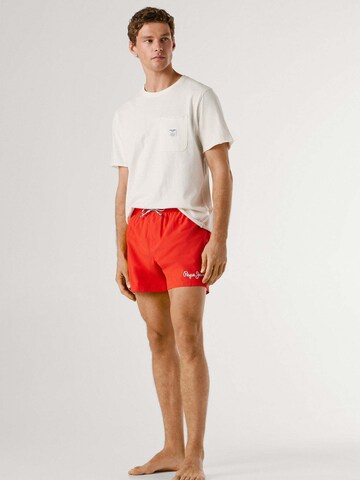 Pepe Jeans Board Shorts in Red