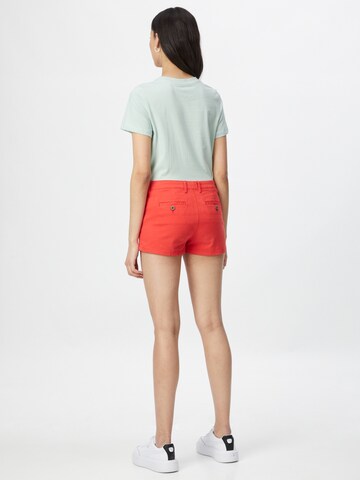 raudona Superdry Standartinis Kelnės 'CHINO HOT SHORT'