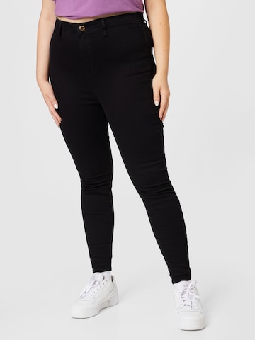 River Island Plus Slimfit Farmer 'KAIA' - fekete: elől