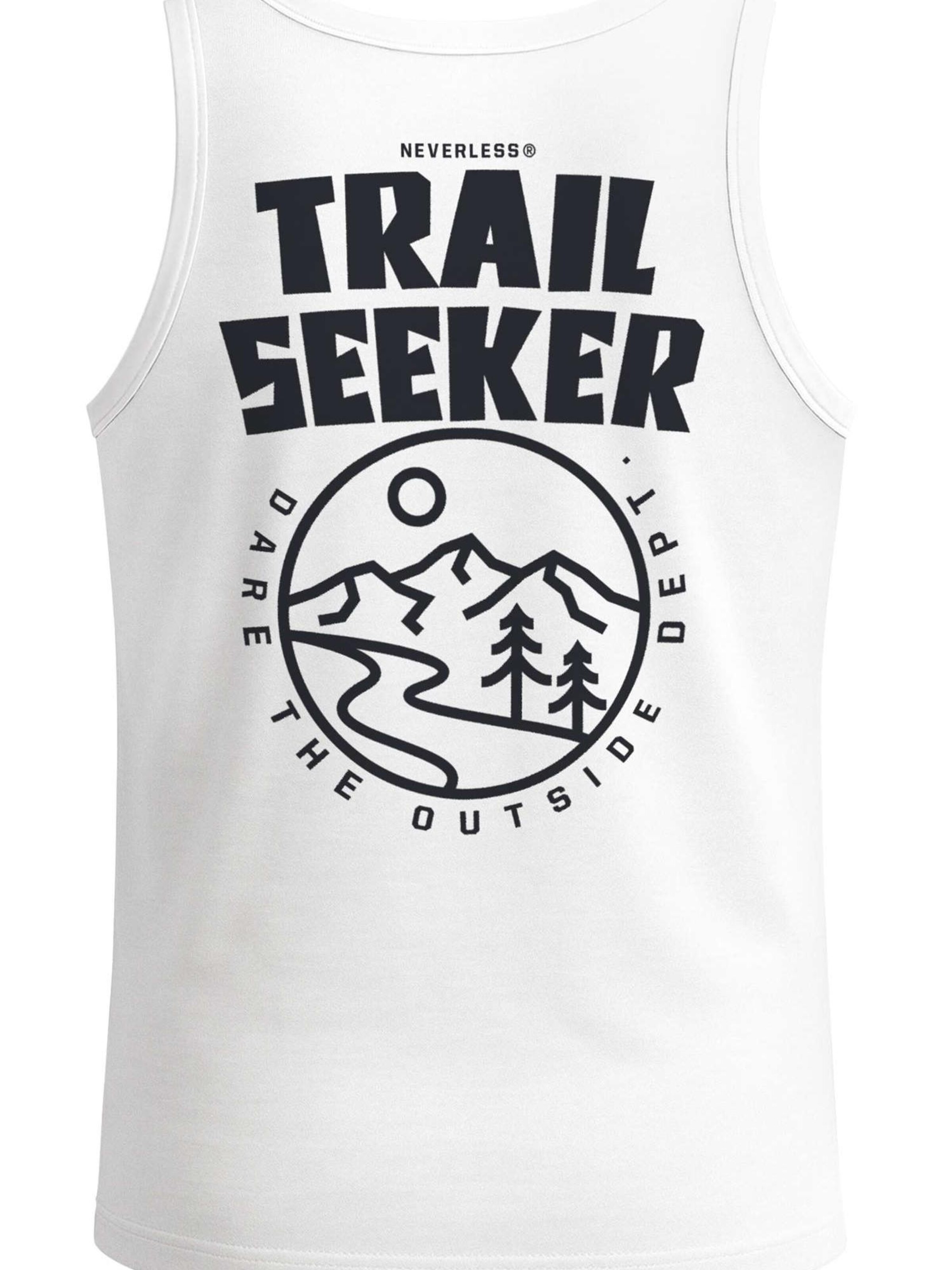 Neverless Shirt 'Trail Seeker'‌ in Weiß