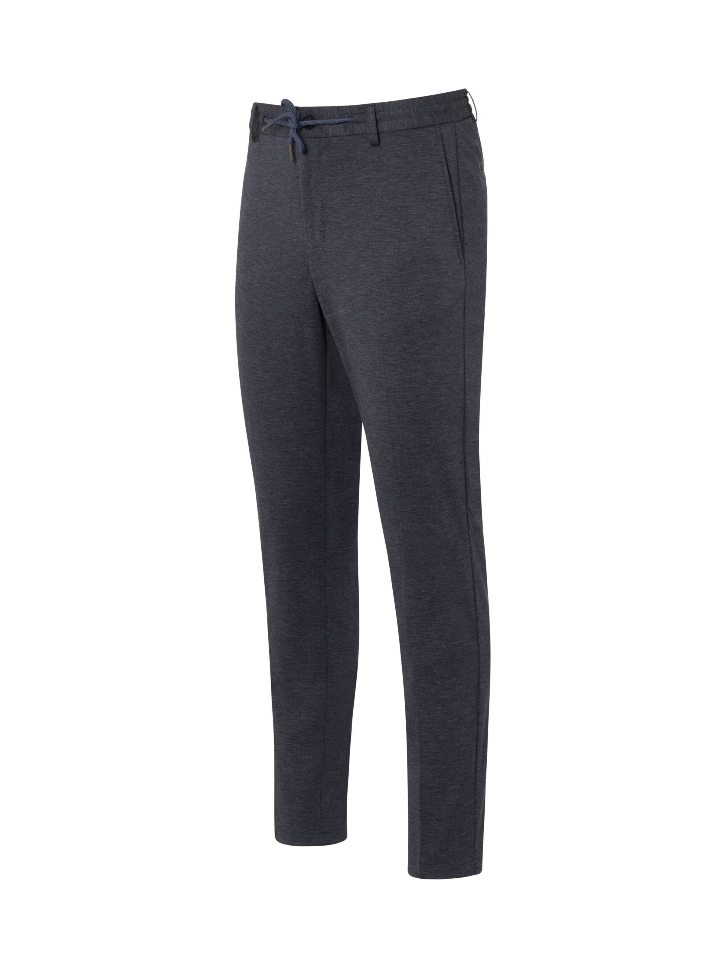 Coupe slim Pantalon à plis '3938-3328' Thomas Goodwin en bleu