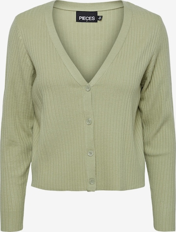 Cardigan 'Crista' PIECES en vert : devant