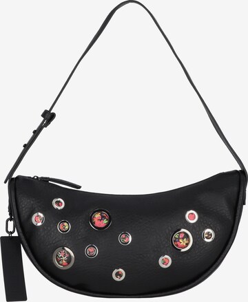 Borsa a spalla 'Pink Liberty' di Desigual in nero: frontale