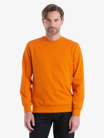 ICEBREAKER Majica 'Central II' | oranžna barva: sprednja stran